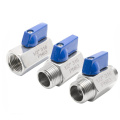 304 316 stainless steel male and female BSP thread mini ball valve